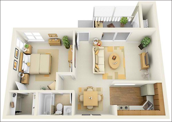 Giải pháp hoàn hảo nhất khi thiết kế nhà chung cư diện tích nhỏ